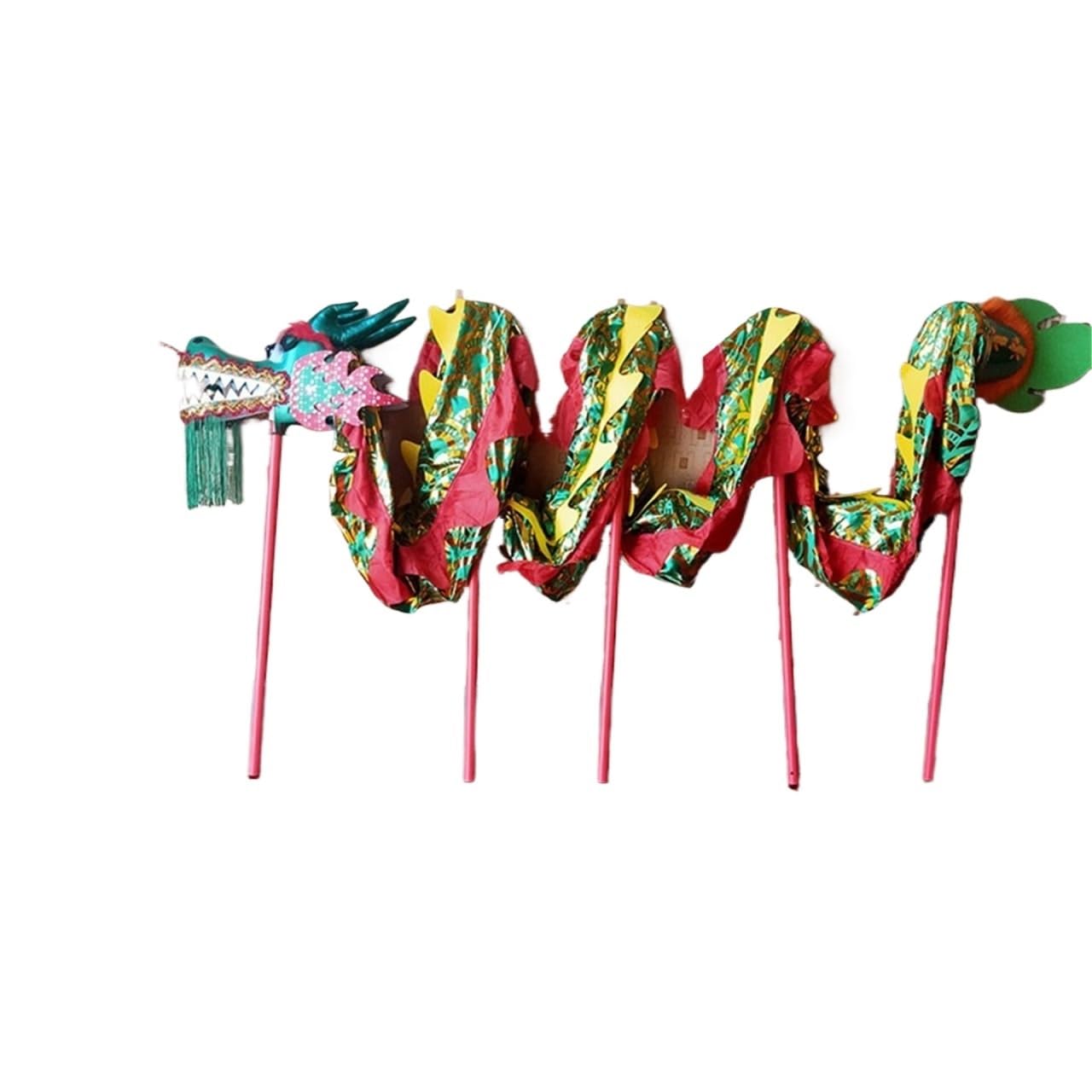 BJfhRH Outdoor Sports Traditional Chinese New Year Dragon Dance Fitness Sports Satin Fabric For Outdoor Festival Celebration(Grün)