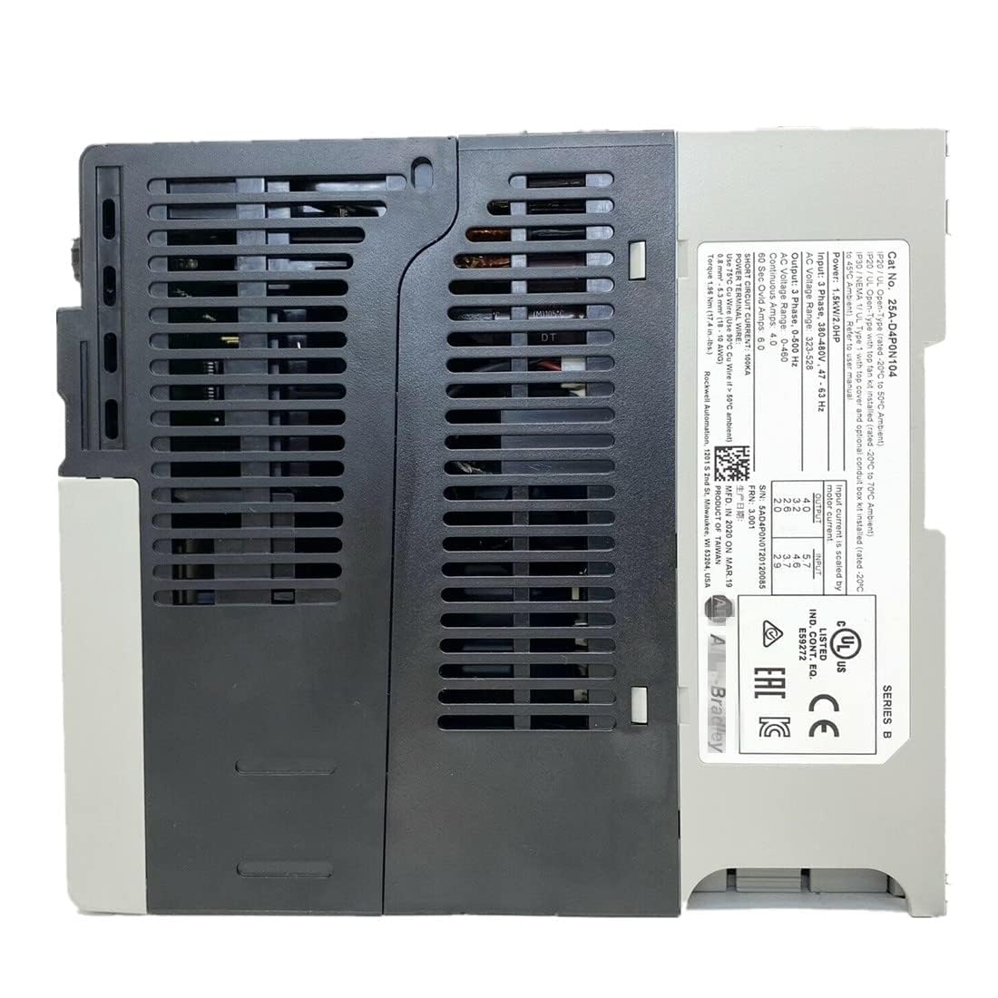 Amazon.com: 25A-D4P0N104 AC Drive 25AD4P0N104 PowerFlex 523 AC