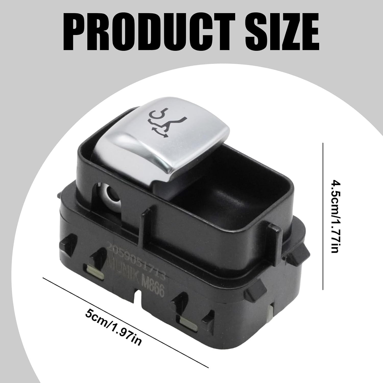 2059051713 Trunk Tailgate Control Switch, Replacement for Mercedes-Benz C-Class C63 C180 C200 C300 GLC200 GLC260 GLC300 2013-2023, Replaces 20590517137 22290523037