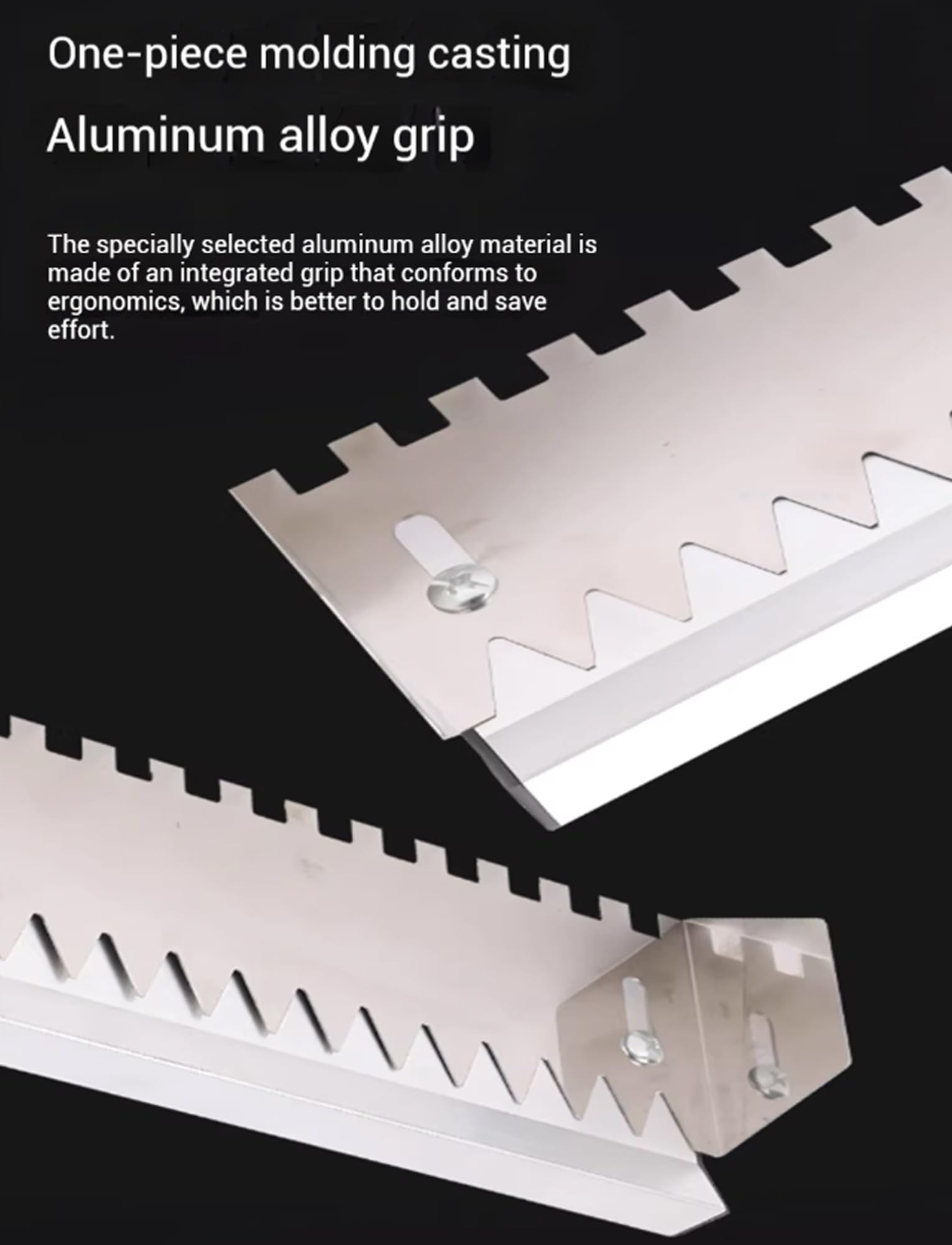 Paleta Grande para Azulejos, Herramienta para Extender Adhesivo para Azulejos, Paleta Dentada, Paleta para Azulejos de Pared, Paleta de Mano para Azulejos Grandes, Pisos, alicatado y mampost