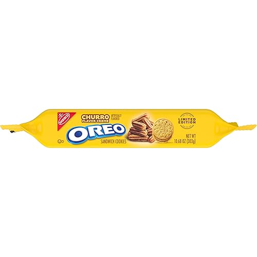 Miniatura 16 de OREO Churro Creme - Galletas sándwich de edición limitada, 10.68 onzas
