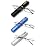 Viseng Slim Mini Metal Reading Glasses Compact Lightweight Portable Readers with Glasses Case for Reading Case +1.5 (Black/Blue/silvery)