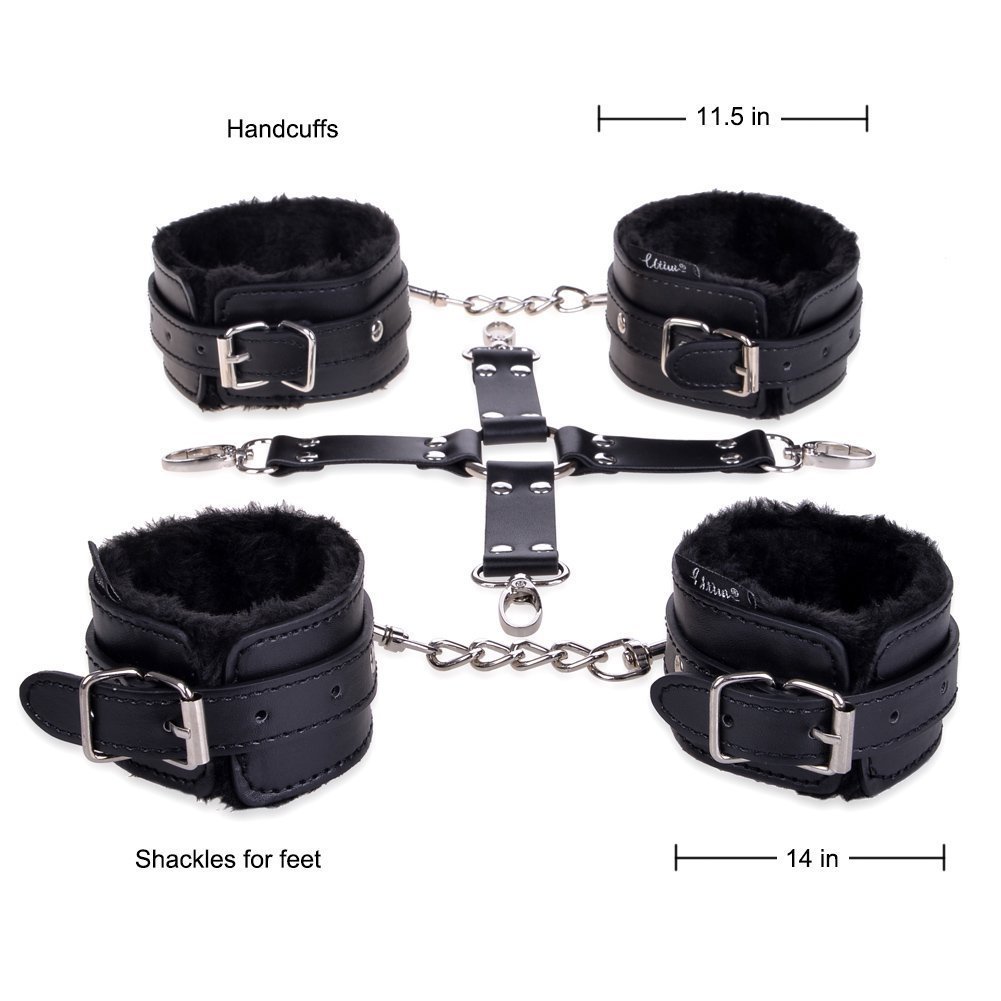 Utimi SM Set Bondage 11 Accessori per Bondage Kit bondage Regolabile per Adulti