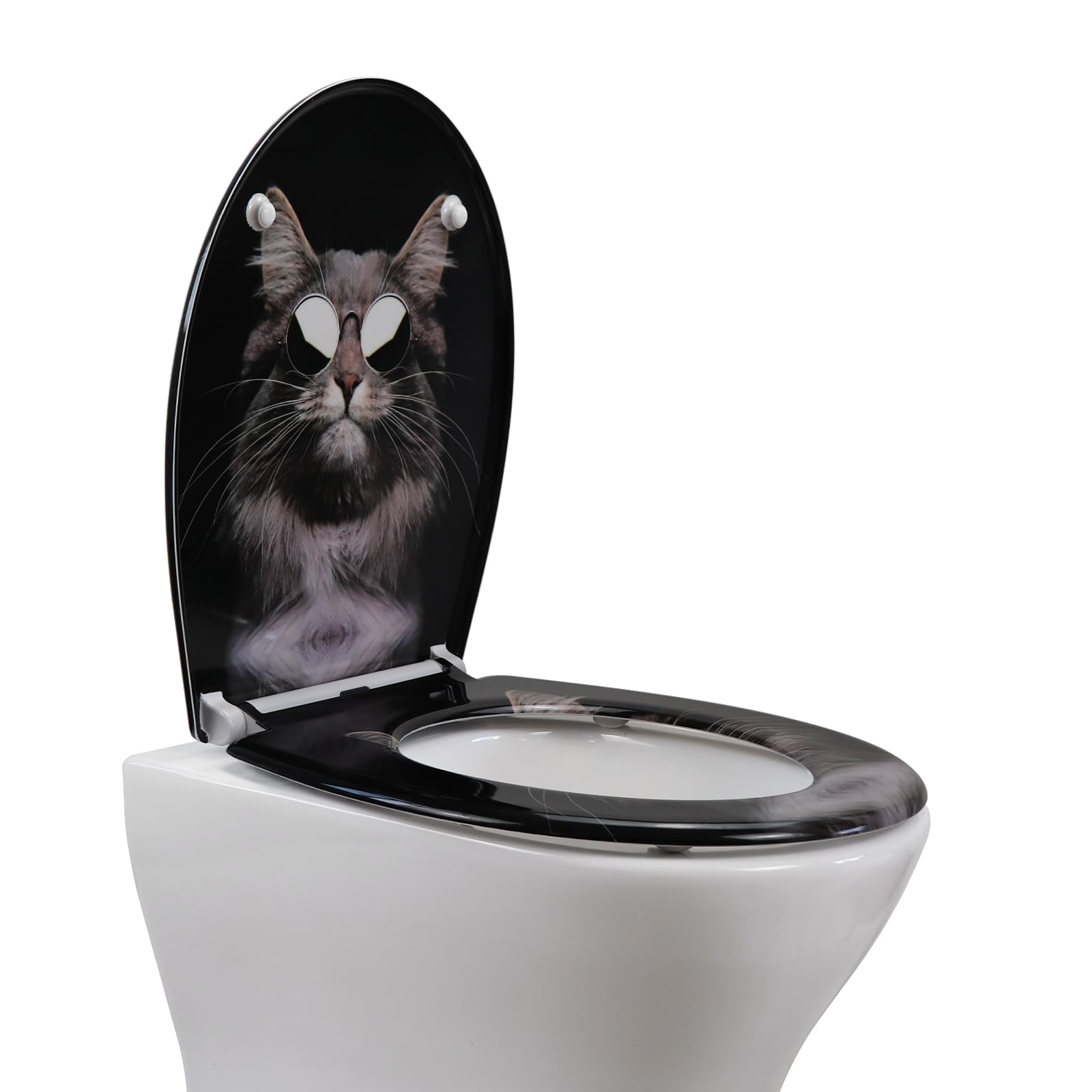 Toiletzitting Schutte Anthrazit Duroplast Met Soft Close En Quick Release Gelakt Antraciet