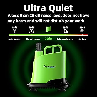 FREESEA Submersible Water Pump For Fountain: 900 GPH 60W Adjustable Sump Pump For Pond Aquarium Hydroponic