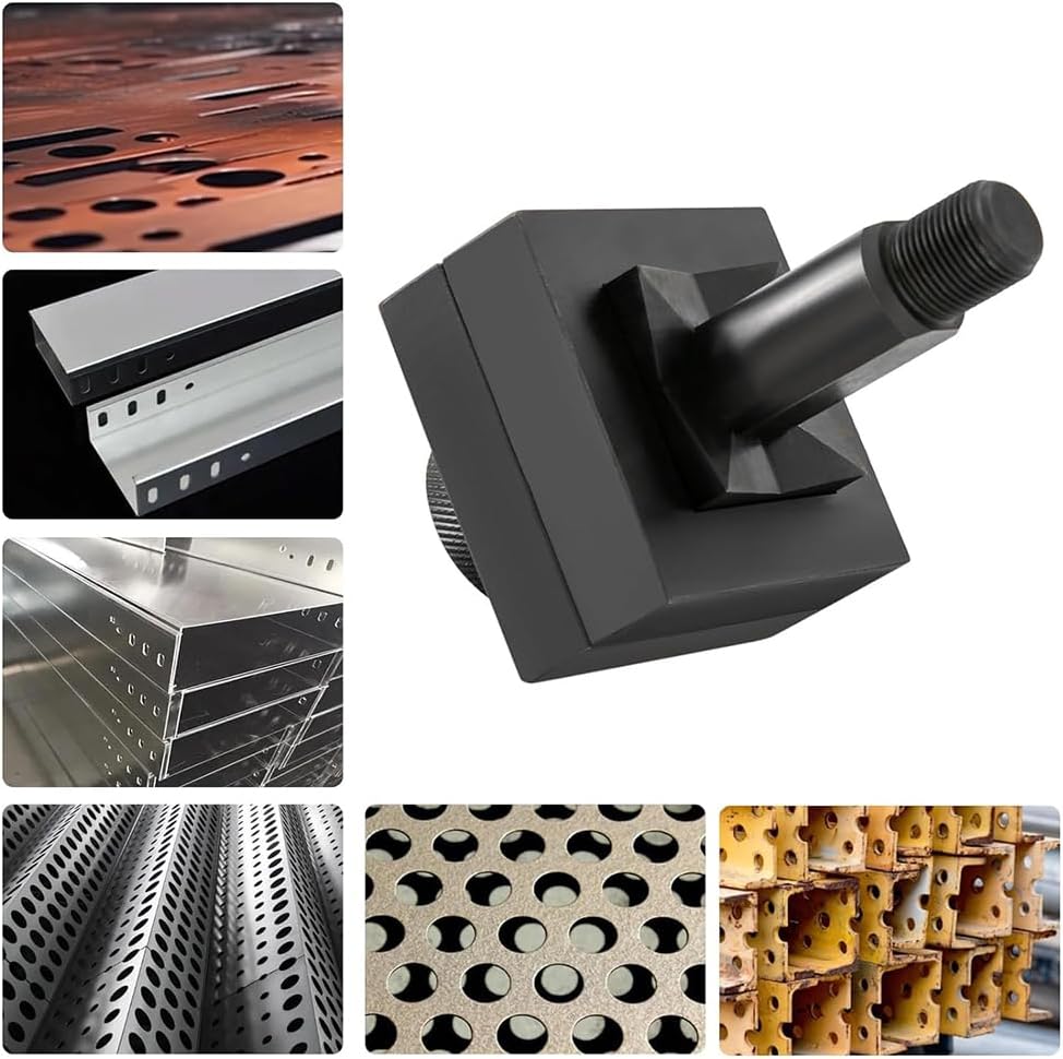 45mm Hydraulic Square Punching Die, Manual Hydraulic Hole Punch Knockout Die Hole Punch Tool for Drilling in The Manufacturing Industry, Cr40 Black,1