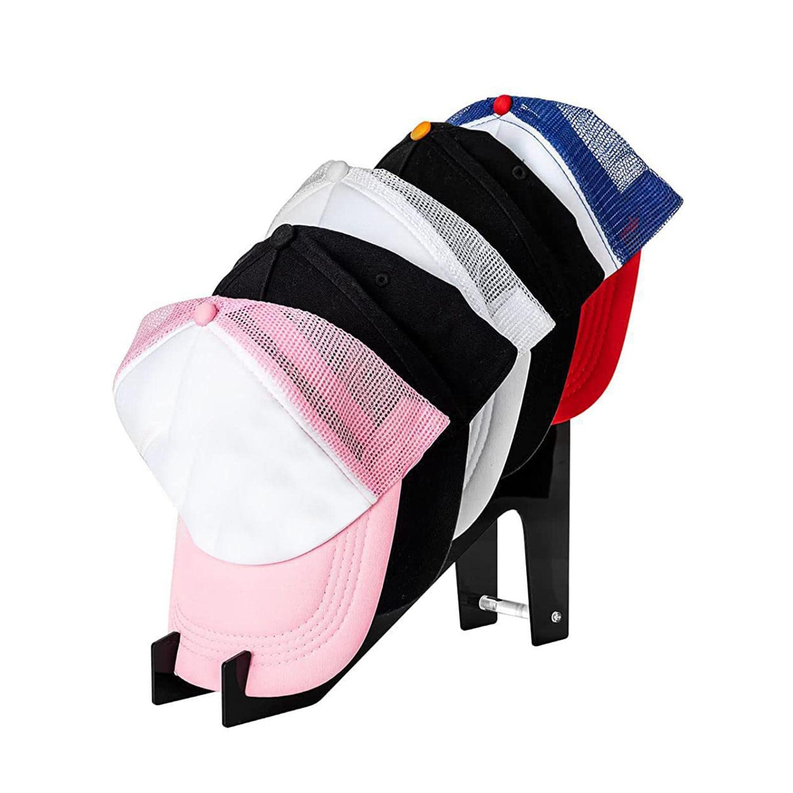 2 Ripiani Porta Cappelli con Spazio per Un Massimo di 5 Cappelli, Ideali per Comò O Armadio.