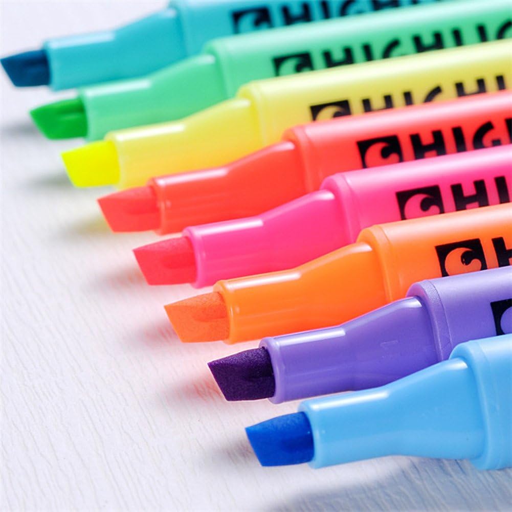 Pack of 8 Multi-Color Highlighter Pen Marker Paint Pens Set Marker Coloring Pens Highlighters Gifts
