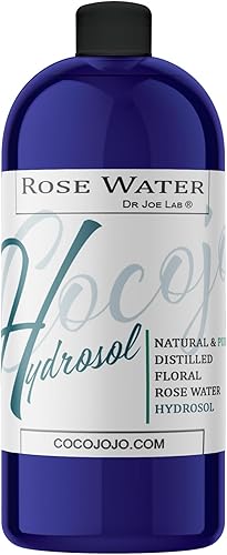 Rose Hydrosol - Tónico en aerosol de agua de 32 onzas para hidratación facial hidratación pura y natural, hidrosol de agua de rosas para todo tipo