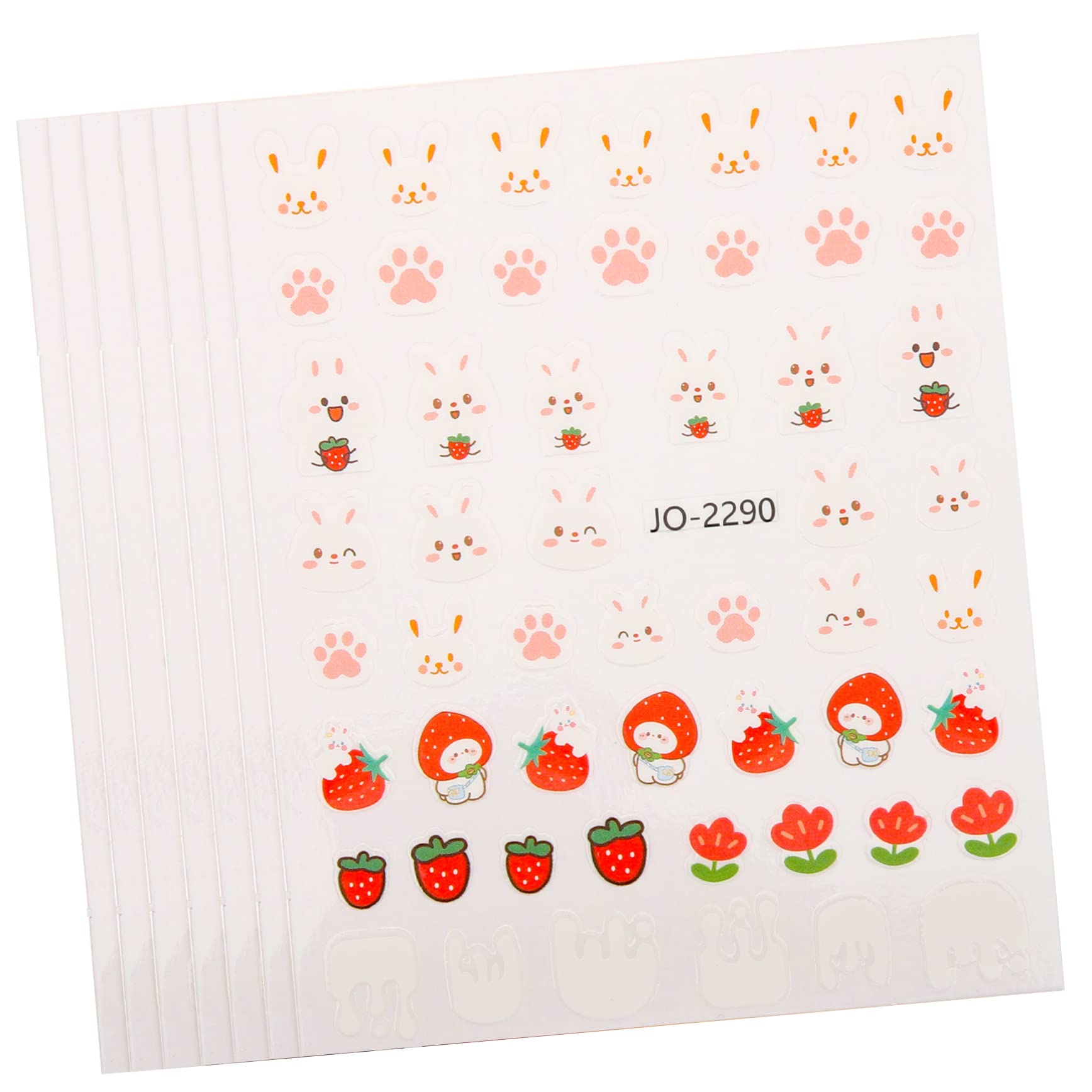 Healvian 4 Set Di Adesivi Per Nail Art Decalcomanie Per Unghie Da Donna Decalcomanie Per Unghie A Forma Di Coniglietto Per Decorazioni Natalizie 10 Fogli*4