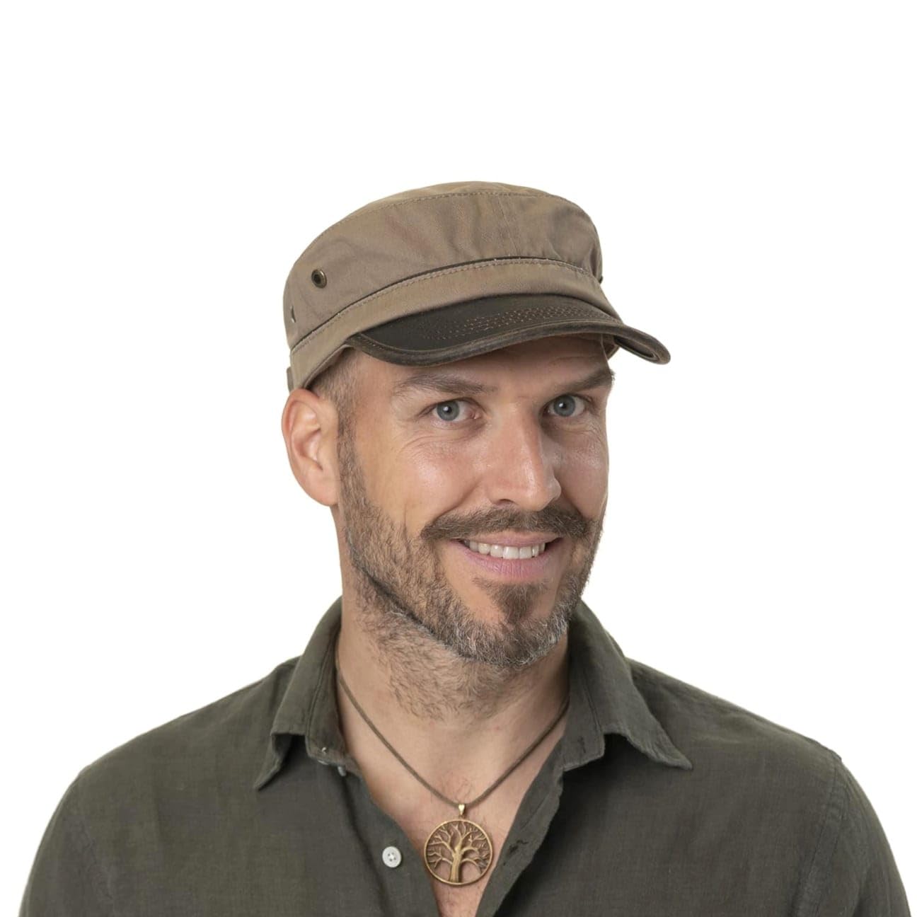 Stetson Casquette Gosper Army Femme/Homme - Urban de Militaire avec Visiere, Ferme a l’Arriere Printemps-ete Printemps Ete Automne Hiver