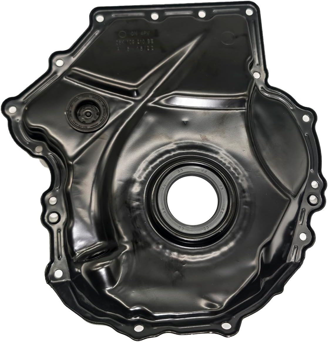 AMCC enhanced version Timing Chain Cover &Crankshaft Oil Seal Replacement Compatible with 06H109210AG 06H109210Q Engine 2008-2017 Audi A4 A6 Q5 TT VW Jetta Golf GTI Passat CC Eos 2.0L 06K109210AJ