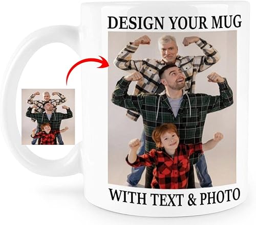 Miniatura 9 de WNNNS Taza de café personalizada con textos de imagen regalos personalizados para novio novia mejor amigo regalos de Navidad recuerdos de fiesta