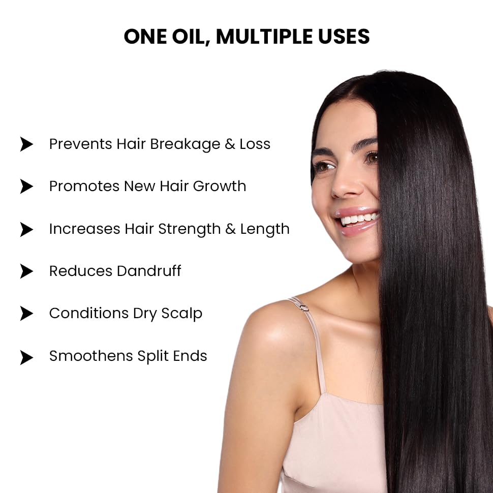 ThriveCo Rosemary Mint Hair Oil | For Hair Growth, Hair fall and Dandruff Control | Smoothens Dry Scalp & Split Ends | Suitable for both Men and Women |50ml - Image 3 thumbnail