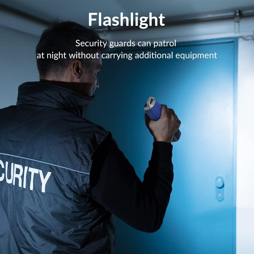 JWM Explosion-Proof Guard Tour Patrol System with Flashlight, RFID Security Guard Patrol Wand with Free Standalone and Cloud Software, Multilingual Software Available