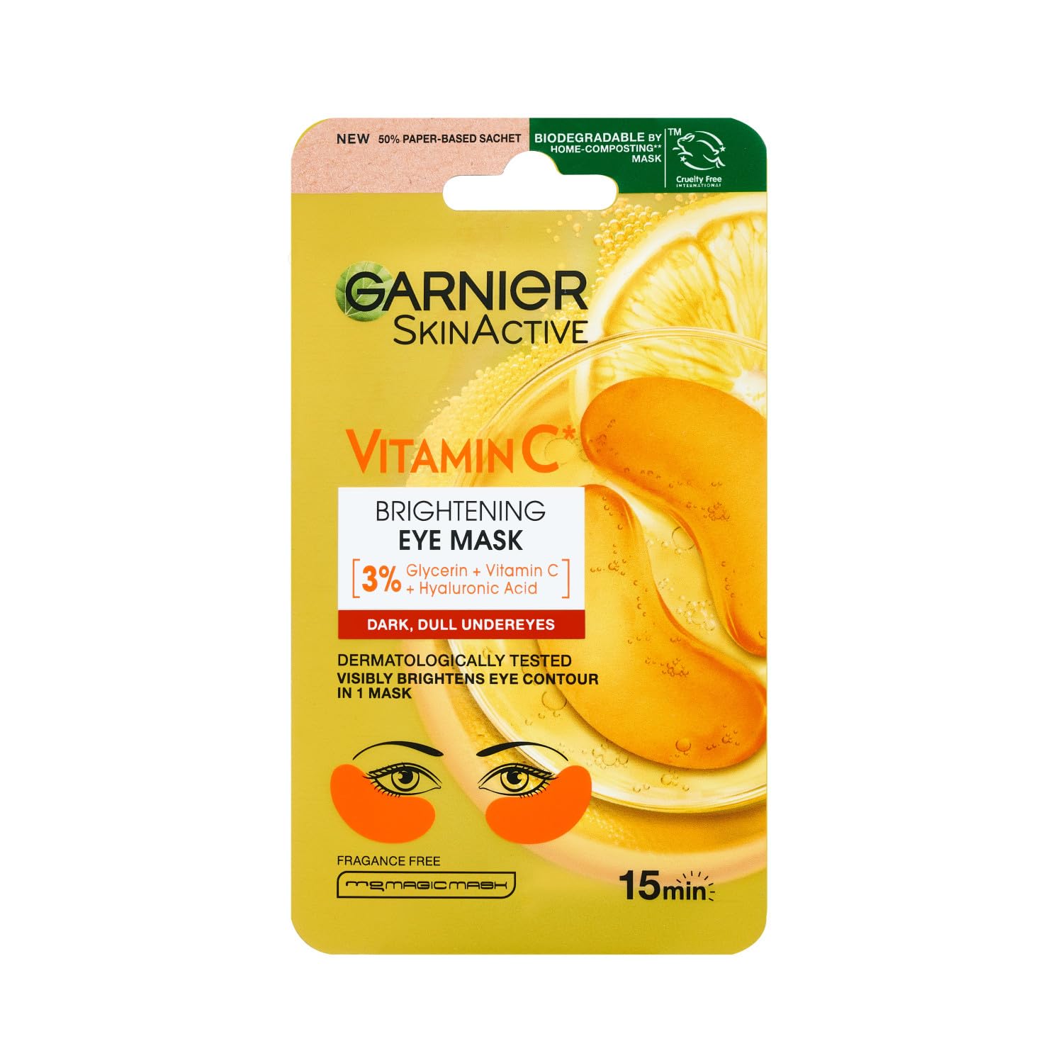 Garnier SKİNACCTIVE Vitamin C Göz Maskesi