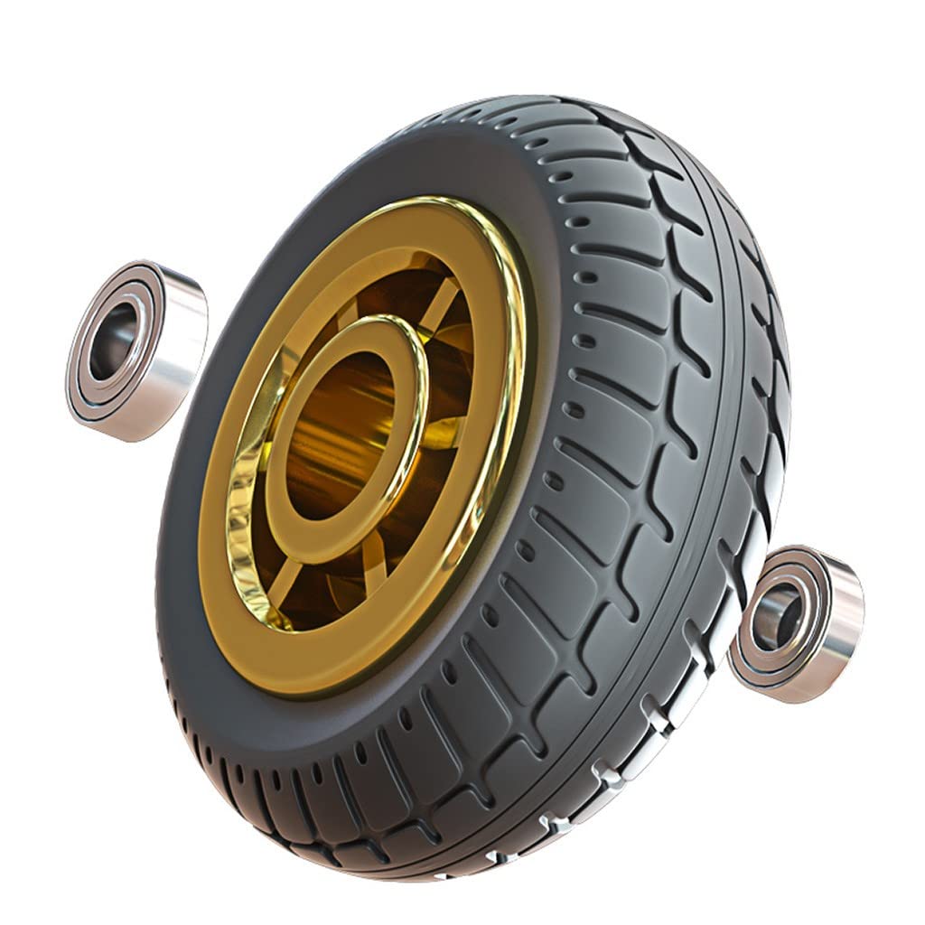 Sackkarrenrad 8In/200MM, Für 12mm Achse, Schwerlastrollen 300kg Grau Wagen Maschinen Rolle Transportrollen Schwerlastrollen 1,2,3,4