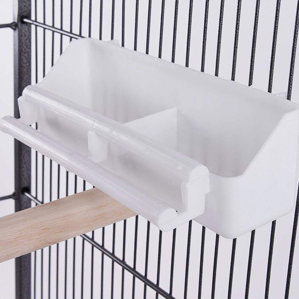 BAKAJI Voliera XXL per Uccelli Pappagalli Canarini Parrocchetti Altezza 150 cm Gabbia Grande in Metallo Bird House Cassetto Estraibile per la Sabbia, Adatta per Interno ed Esterno