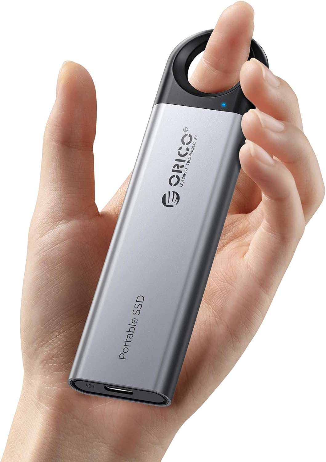 C10 512GB External SSD, 1050MB/s,USB 3.2 Gen2,Hanging Hole Design | Plug & Play, Metal Portable SSD, USB-C & A 2-in-1 Cable, Reliable Storage for Type-C Smartphones, Tablets, Laptops
