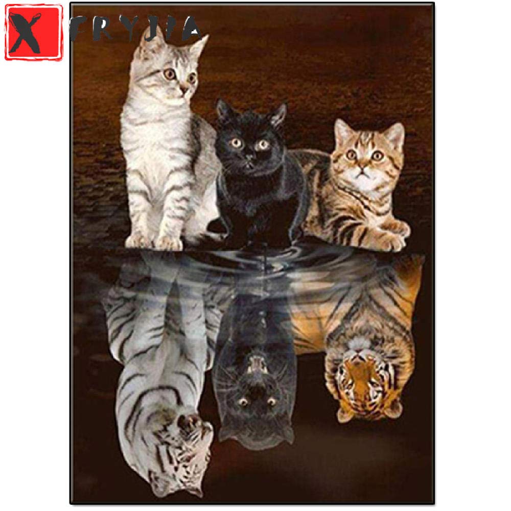 Broderie diamant 5D anti-stress grand format 70x90 cm pour évacuer l'anxiété