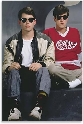 LRefiozas Single Hanging Picture Ferris Bueller's Day Off Canvas Poster  Retro 90s Movie Print, Cool Vintage Wall Art for Bedroom, Dorm, Man Cave