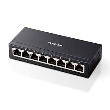 エレコム ギガビットスイッチングハブ　8ポート　24箱EHC-G08PA2-JW Amazon | エレコム スイッチングハブ ギガビット 8ポート 金属筐