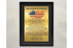 Personalized Army Soldier's Creed Framed Plaque - Air Division Sign
