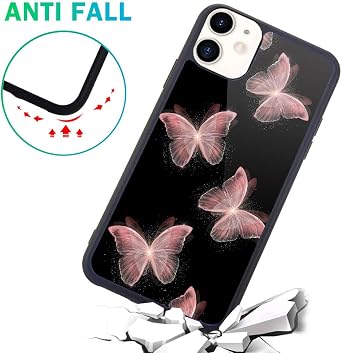 Compatible with iPhone 12 Case Butterfly