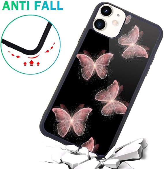 Compatible with iPhone 12 Case Butterfly