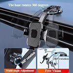 Support de téléphone de voiture,Multi Fonctionnal Suction Cup Instrument Panel Support de téléphones de voiture ,Ajustable horizontalement et verticalement Support de téléphonie cellulaire ,Universal Dashboard Stand Compatible avec tous les téléphones portables
