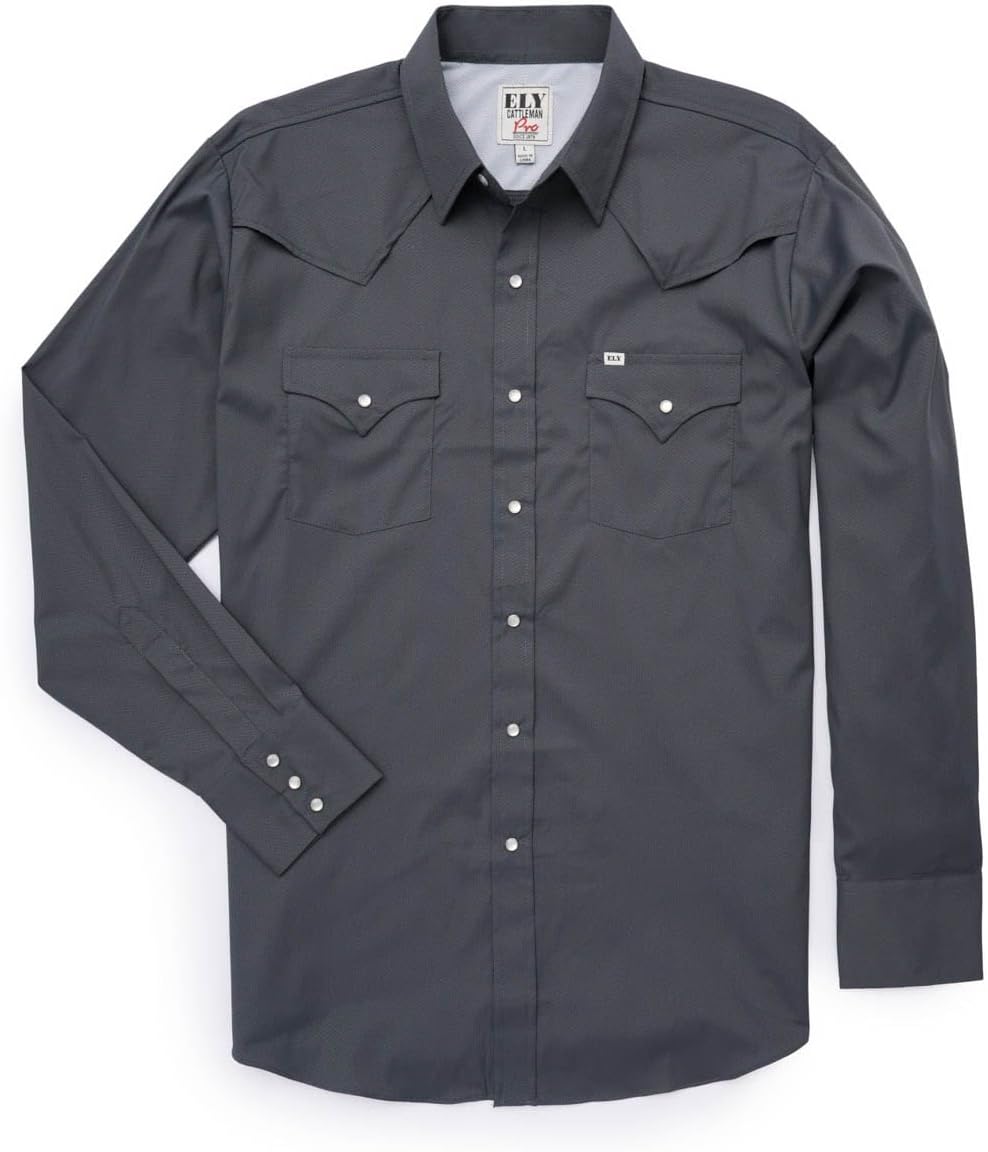 Ely's Vented Western Long Sleeve Shirt for Men