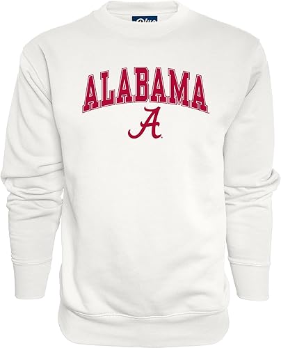 Blue 84 Sudadera con cuello redondo para hombre, color blanco