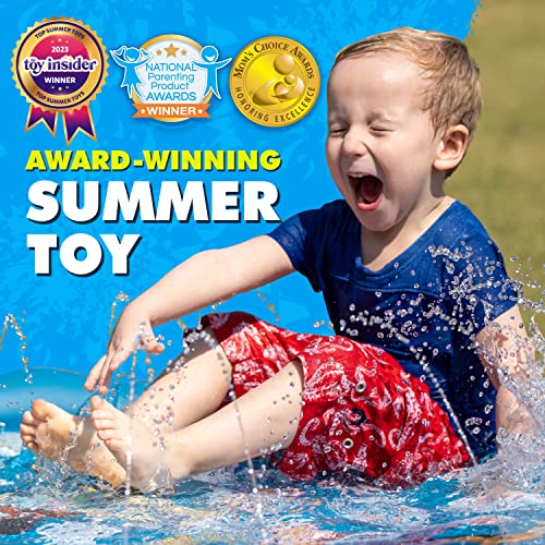 splashez 3-in-1 splash pad sprinkler for kids amp baby pool for learning  toddler sprinkler pool 60 outside water toys  from a to z outdoor play mat for babies amp toddlers