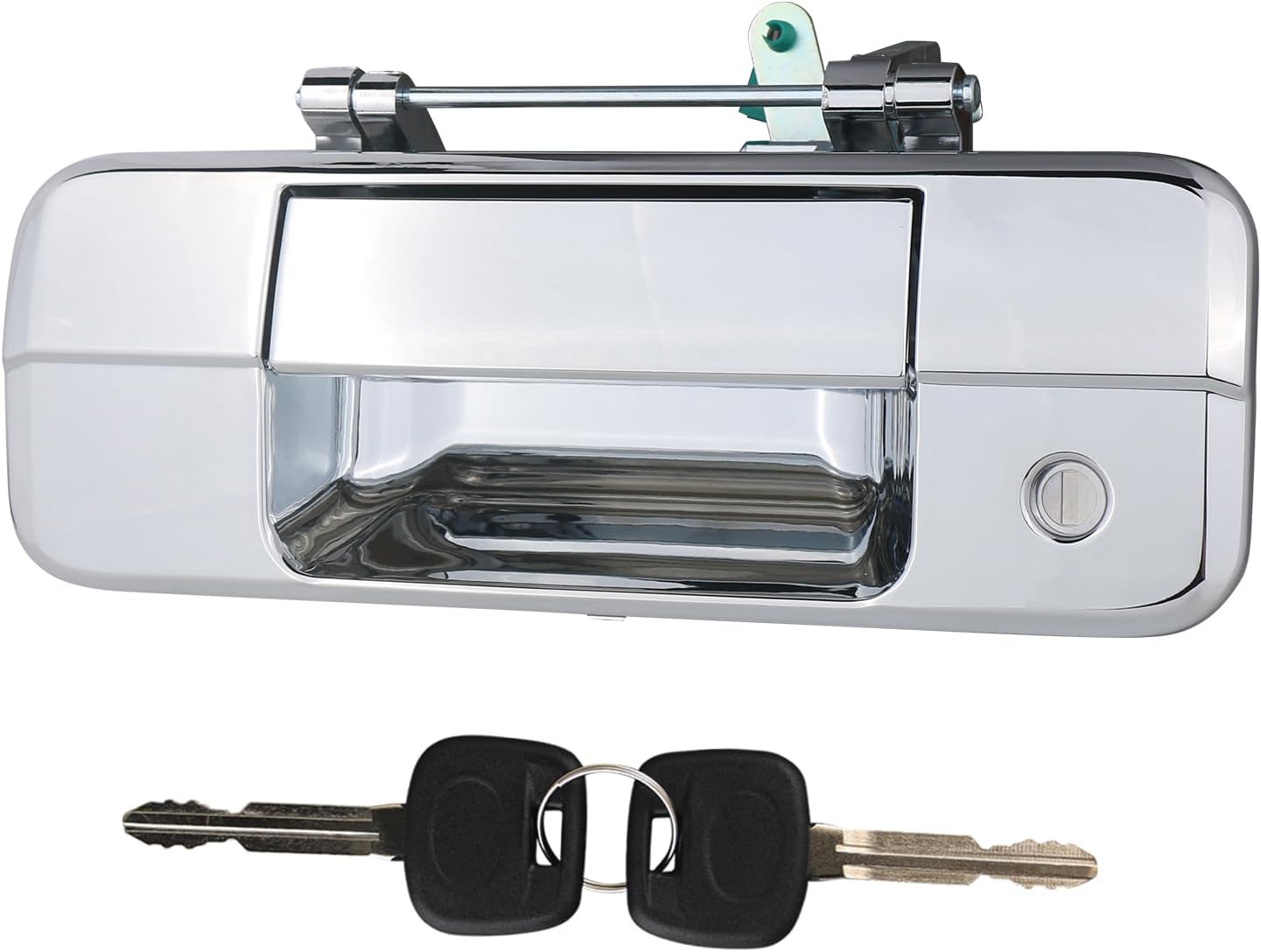 Tailgate Handle Liftgate Latch Handle with Key Lock Cylinder Compatible with 2007-2013 Toyota Tundra Replaces 69090-0C040 690900C040 81213