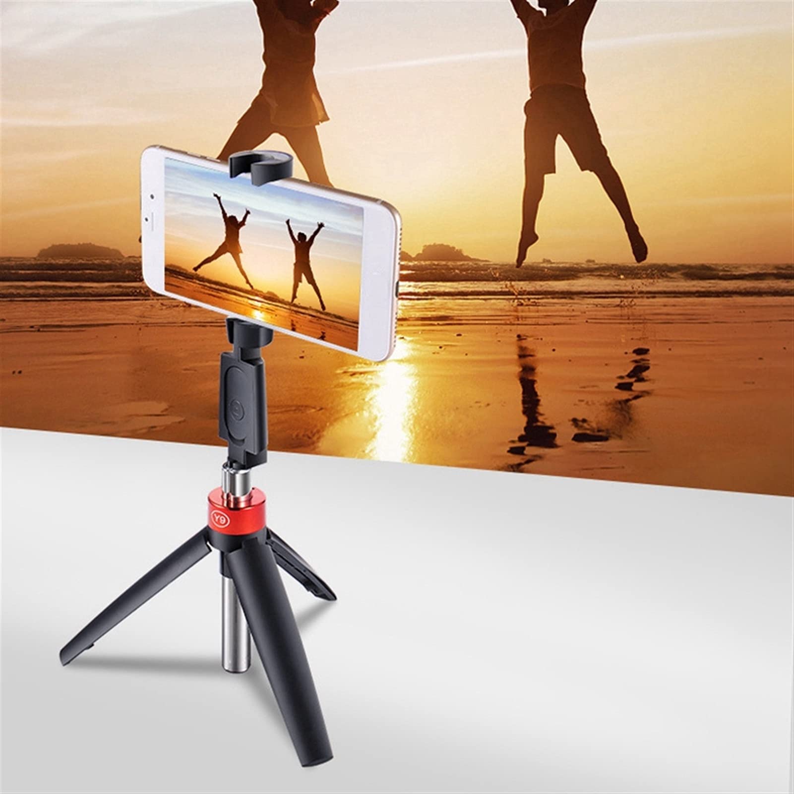 SCRUBY Przenośny zintegrowany statyw Selfie Stick Bluetooth Video Live Selfie Stick stojak na telefon