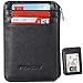 Produktbild Protectif Herren RFID-Blocking Sleeves Vordertasche geldbörse - sichere kreditkarten geldbörse Mini-kartenhalter mit reißverschluss und Fenster DREI 4.3 x 0.1 x 2.8 inches schwarz