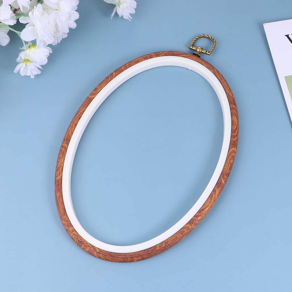 LIFKOME 3pcs Embroidery Circle Hoop Tool Wooden Embroidery Hoops Modern Frame Great for Beginners Handcraft Sewing Decorative Projects