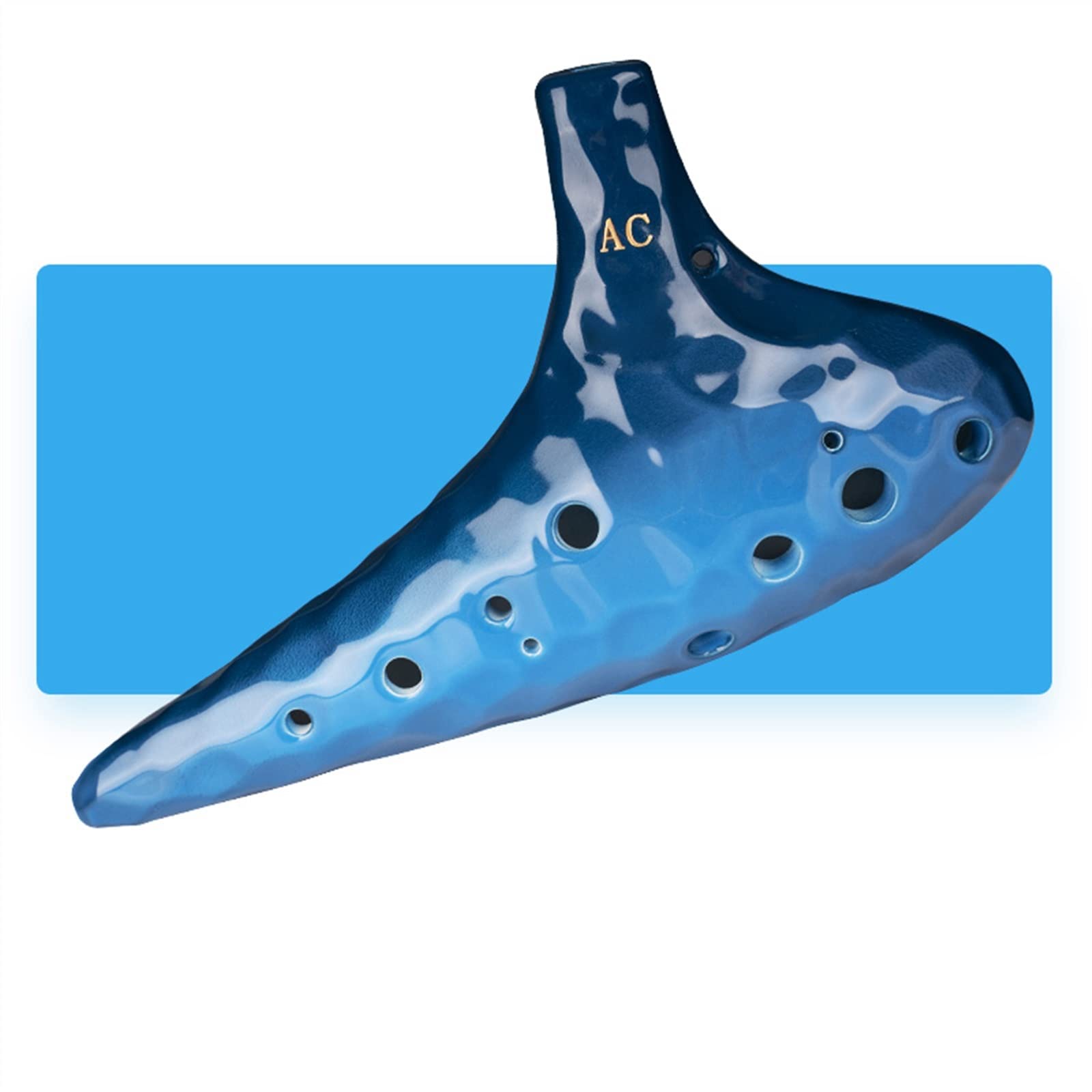Anfänger Ocarina 12-Loch-Alt-C-Taste (AC) Keramik-Okarina Professionelle Okarina Zwölf-Loch-Okarina Xun Musikinstrument Ocarina Musikinstrument (Color : 02)