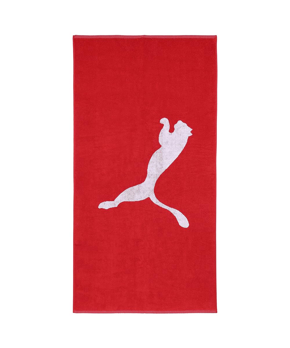 PUMA - TEAM ręcznik duży (70 x 140), ręczniki uniseks, na każdą porę czerwono-PUMA biały, OSFA - 054552