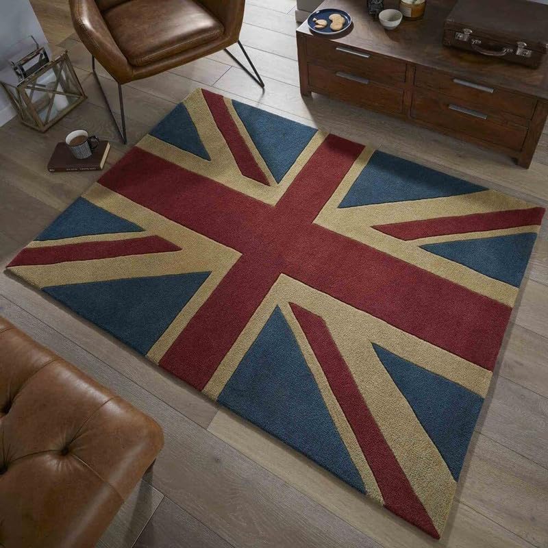 Vintage Classic Geometric Area Rug 9x12 ft | Hand Tufted Modern Designer Carpet