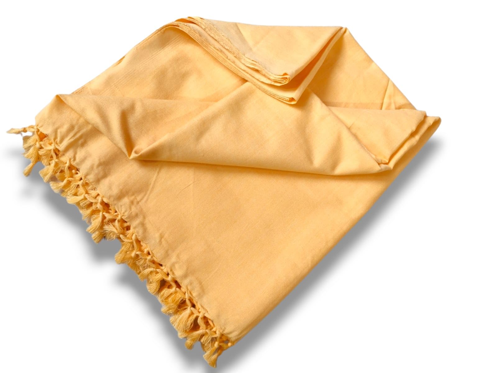 Bhagalpuri Silky Soft Dull Chadar Yellow All Season AC Comforter/Blanket/Quilt/Shawl-image-11