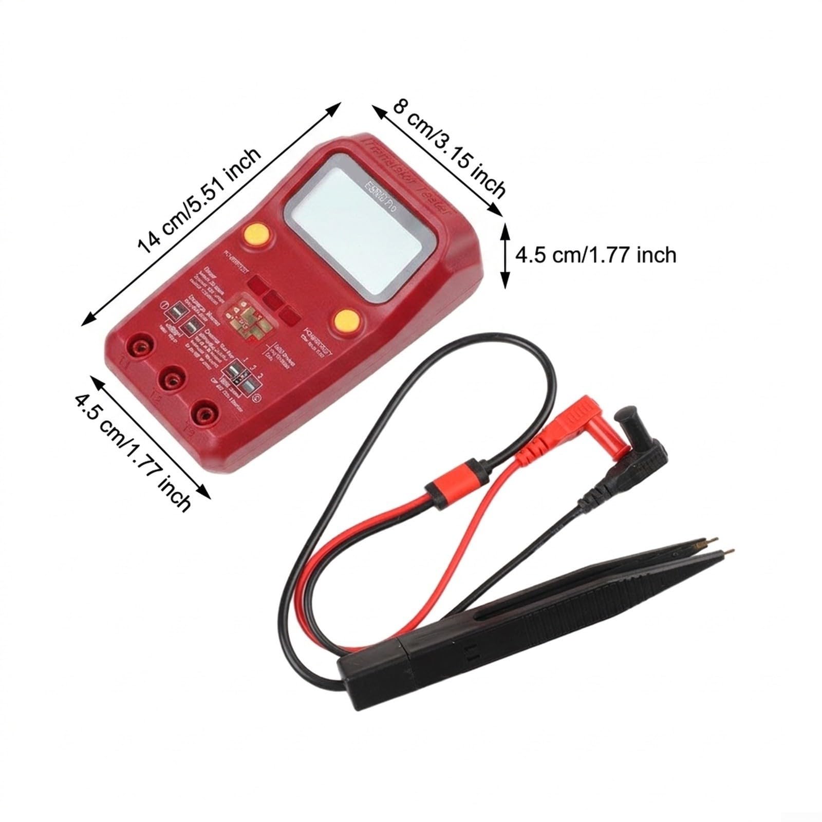 Tester ESR con per risoluzione 0.01 Ohm per Condensatori Tester(ESR02PRO-Black)