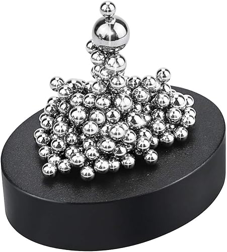 1 caja de juguetes magnéticos de escultura de escritorio para aliviar el estrés, juguetes de decoración de escultura de escritorio, bolas