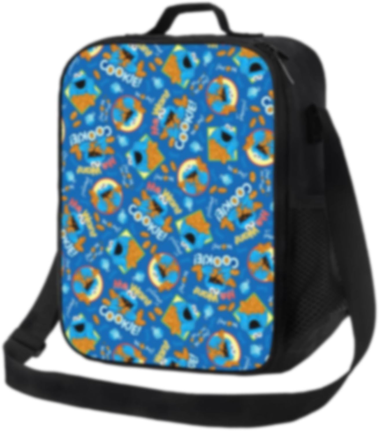 Adjustable Shoulder Strap Lunch Box Insulated Lunch Box Large Waterproof Cookie Cute Monster Lunch Bag For Women Men High Capacity for Travel Work Picnic