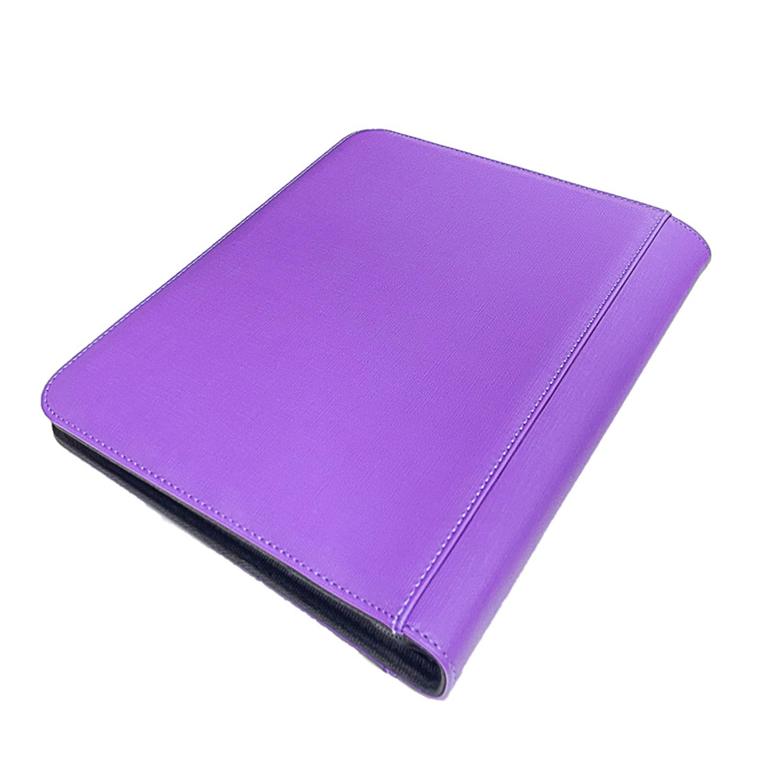 112 porta carte tascabili a doppia faccia, con cerniera, album per carte da gioco in PU, raccoglitore per collezionisti, cartella di carte