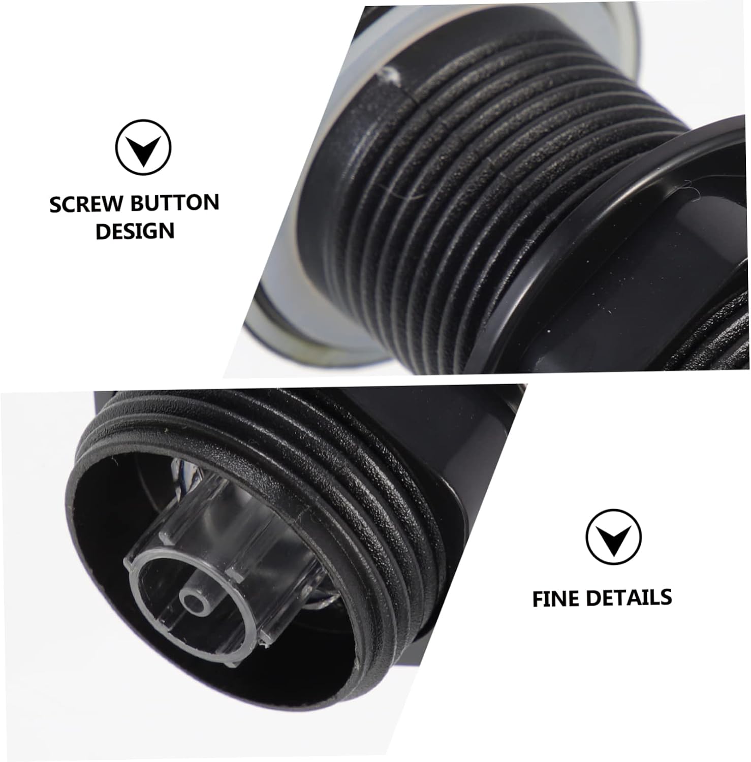 Air Switch Kit for Garbage Disposal Stainless Steel Button Easy Installation Bathtub Start Switch Durable Food Waste Disposal Parts Compatible Accessories