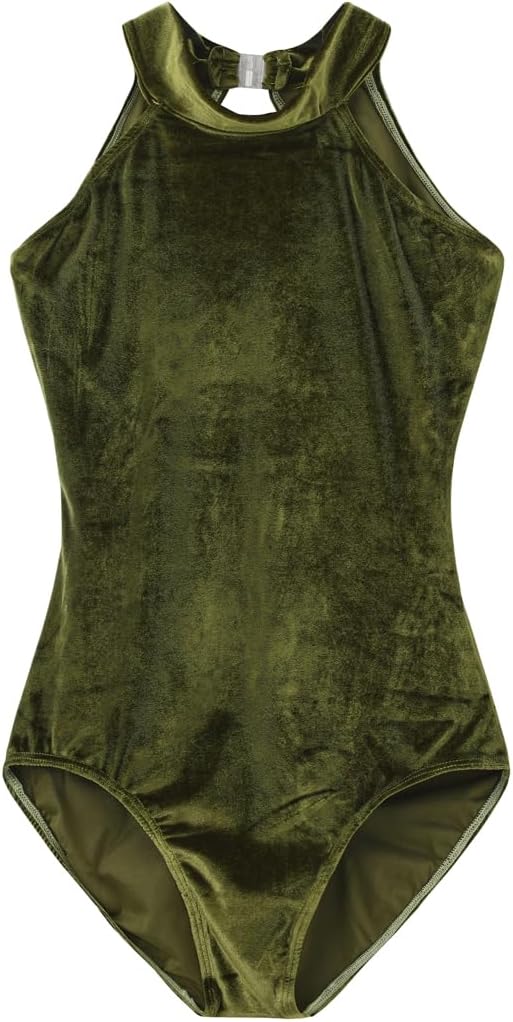 Women's Halter Neck Spandex Ballet Dance Leotard