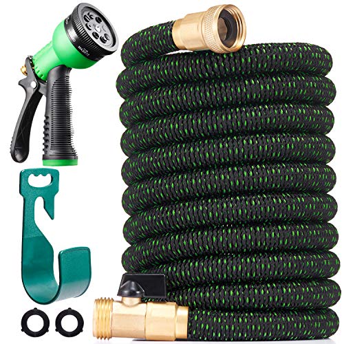 LINQUO 75 ft Expandable Garden Hose - All New 2020 Retractable Water Hose