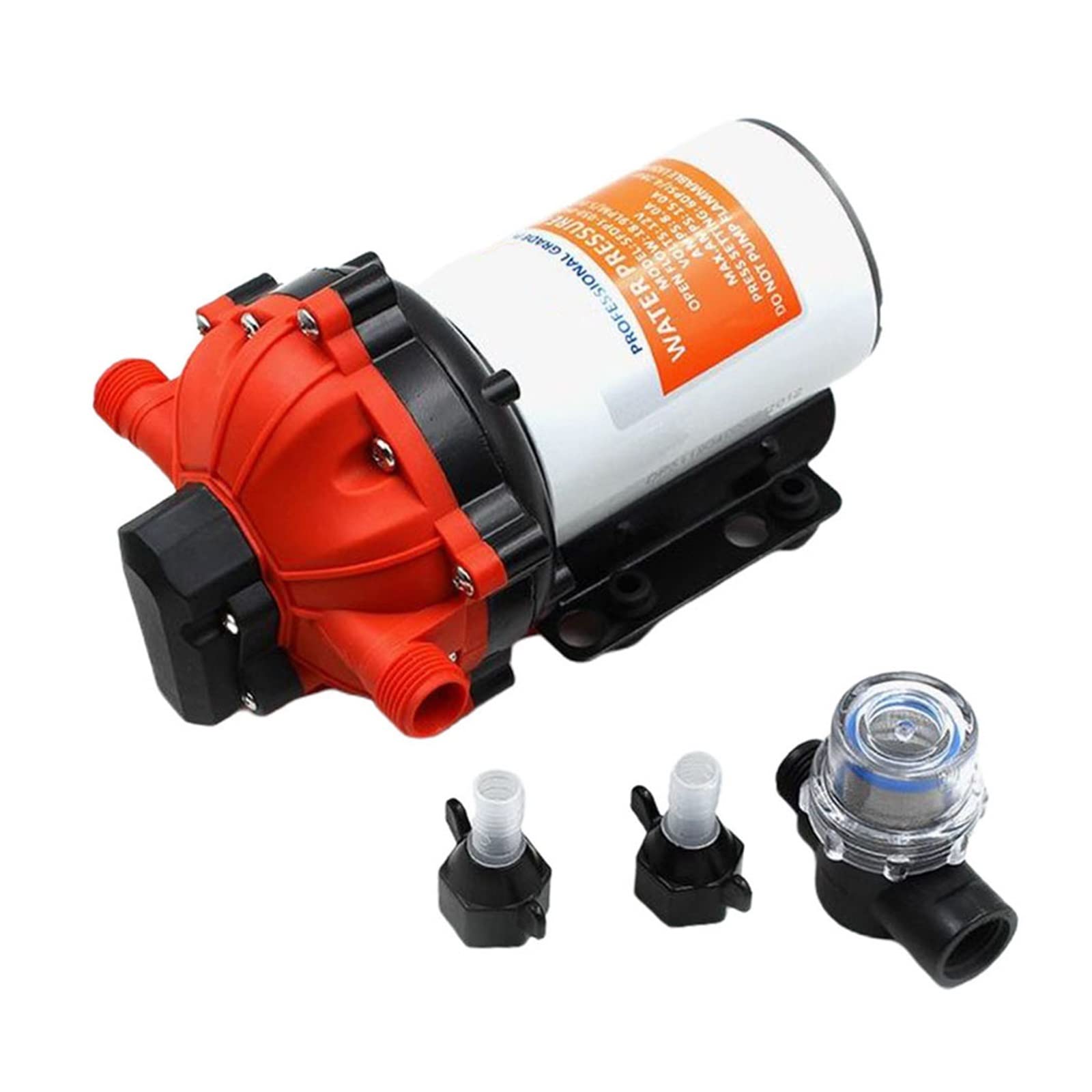 Piccola pompa sommergibile regolabile Pompa dell'acqua a pressione 24V 60PSI for campeggio, barca, 18,9 l/min, autoadescante