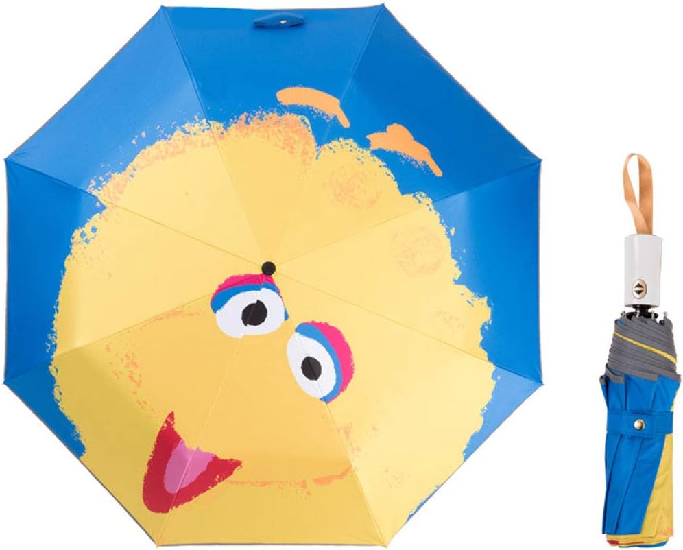 Child Folding Umbrella- Automatic Open- Cartoon- UV Protection- Travel Umbrella Compact Windproof for Girls Boys